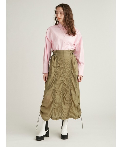 FURFUR（ファーファー）の「シアーミリタリースカート（スカート・レディース・カーキ/ブラック/ホワイト・FREE）」の12枚目の写真