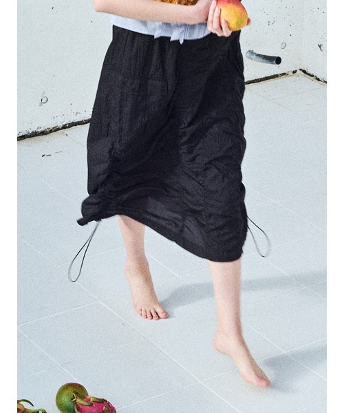 FURFUR（ファーファー）の「シアーミリタリースカート（スカート・レディース・カーキ/ブラック/ホワイト・FREE）」の6枚目の写真