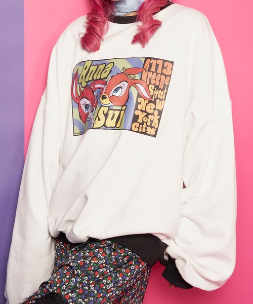 ANNA SUI（アナスイ）の「ANNA SUI jouetie KOZIK トリムプルオーバー【SP】（その他トップス・レディース・ブラック/ホワイト・M）」の2枚目の写真