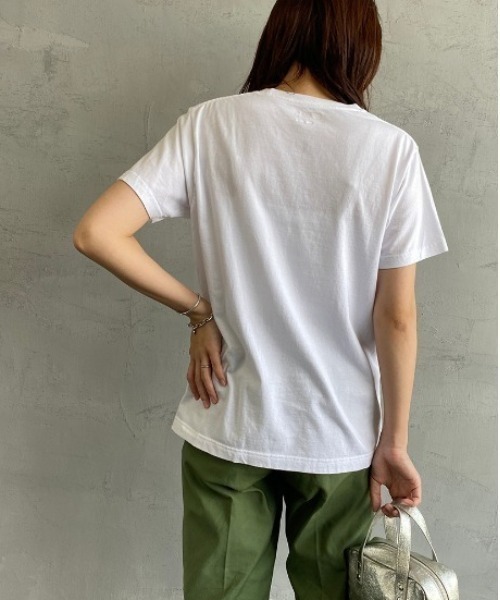 HANES（ヘインズ）の「[HANES/ヘインズ] 2P ジャパンフィット クルーネックパックTシャツ（Tシャツ/カットソー・レディース・ホワイト・S/M/L/XL）」の10枚目の写真