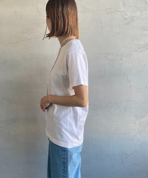 HANES（ヘインズ）の「[HANES/ヘインズ] 2P ジャパンフィット クルーネックパックTシャツ（Tシャツ/カットソー・レディース・ホワイト・S/M/L/XL）」の13枚目の写真