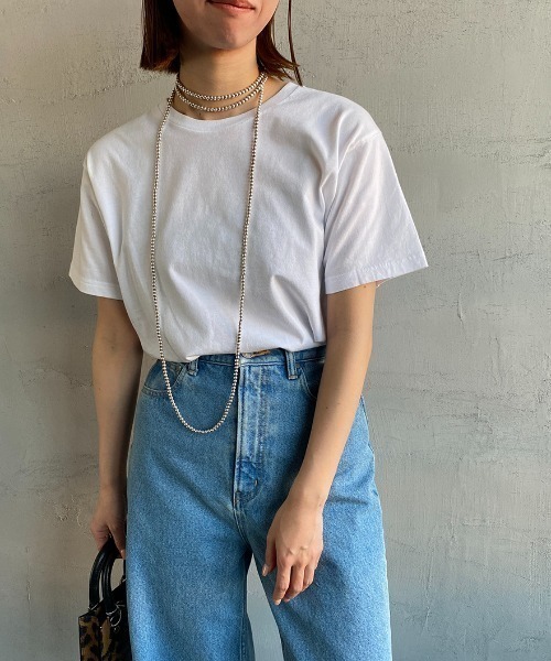 HANES（ヘインズ）の「[HANES/ヘインズ] 2P ジャパンフィット クルーネックパックTシャツ（Tシャツ/カットソー・レディース・ホワイト・S/M/L/XL）」の15枚目の写真