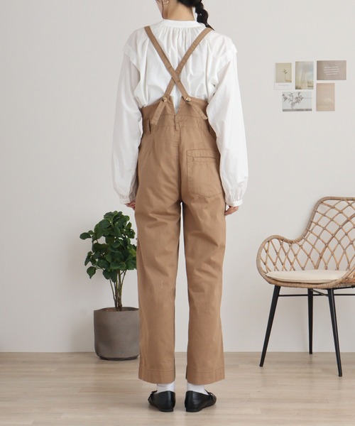 【セール】atONE サスペンダー付きハイウェストツイルパンツ（その他パンツ）｜atONE（アットワン）