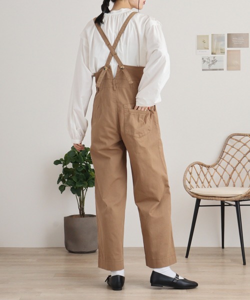 【セール】atONE サスペンダー付きハイウェストツイルパンツ（その他パンツ）｜atONE（アットワン）