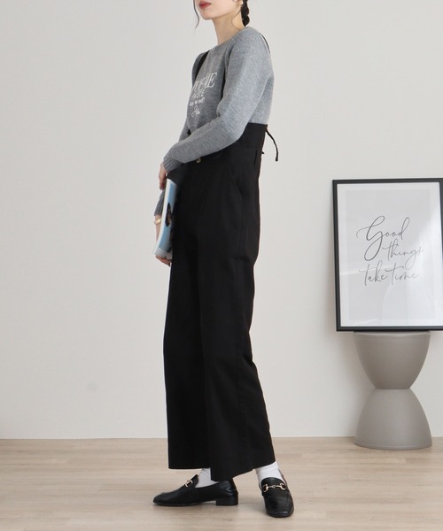 【セール】atONE サスペンダー付きハイウェストツイルパンツ（その他パンツ）｜atONE（アットワン）