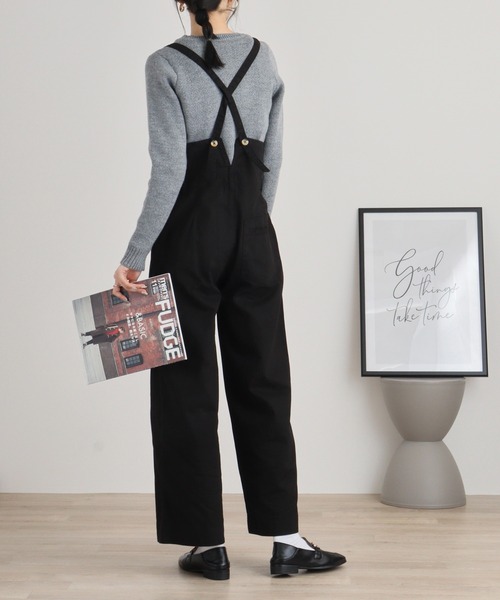 【セール】atONE サスペンダー付きハイウェストツイルパンツ（その他パンツ）｜atONE（アットワン）