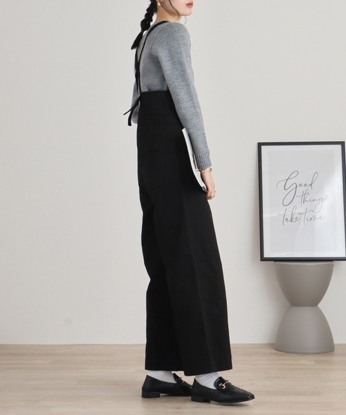 【セール】atONE サスペンダー付きハイウェストツイルパンツ（その他パンツ）｜atONE（アットワン）