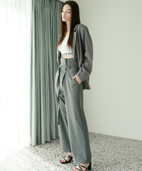 Seemi. byNICECLAUP（ シーミーバイナイスクラップ）の「【Seemi】テーラードジャケット（テーラードジャケット・レディース・ピンク/グレー・FREE）」の11枚目の写真