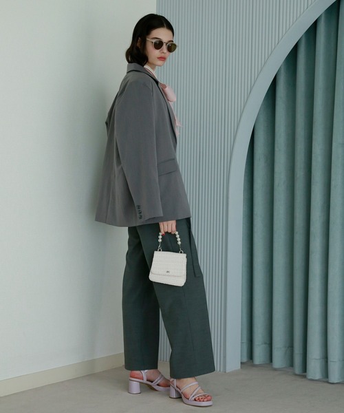 Seemi. byNICECLAUP（ シーミーバイナイスクラップ）の「【Seemi】テーラードジャケット（テーラードジャケット・レディース・ピンク/グレー・FREE）」の20枚目の写真