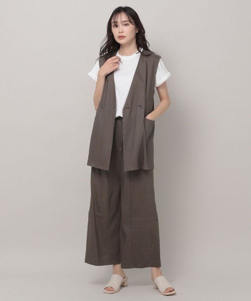 Elura（エルーラ）の「オーガニックコットンロールTシャツ（Tシャツ/カットソー・レディース・チャコールグレー/ホワイト/ネイビー・FREE）」の12枚目の写真