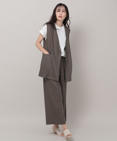 Elura（エルーラ）の「オーガニックコットンロールTシャツ（Tシャツ/カットソー・レディース・チャコールグレー/ホワイト/ネイビー・FREE）」の18枚目の写真