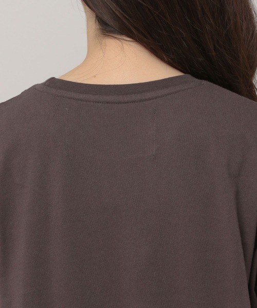 Elura（エルーラ）の「オーガニックコットンロールTシャツ（Tシャツ/カットソー・レディース・チャコールグレー/ホワイト/ネイビー・FREE）」の20枚目の写真