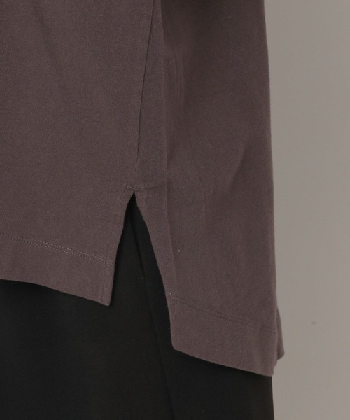 Elura（エルーラ）の「オーガニックコットンロールTシャツ（Tシャツ/カットソー・レディース・チャコールグレー/ホワイト/ネイビー・FREE）」の11枚目の写真