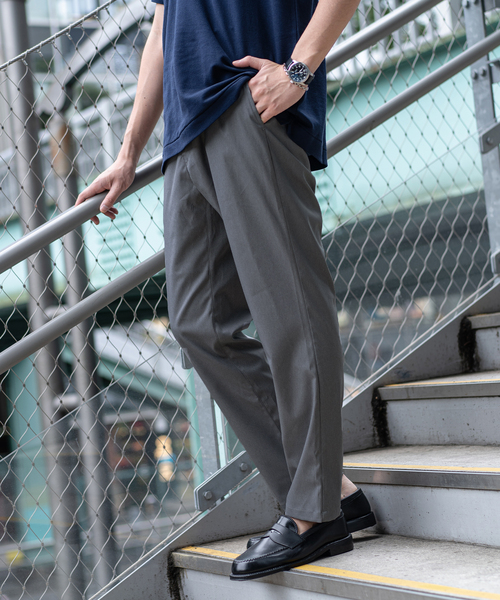 WWS(ワークウェアスーツ)の「”速乾&イージーケア”【WWS】417別注 ULTIMEXフルレングスパンツ(スラックス・メンズ・チャコールグレー/ブラック系その他/ネイビー・SMALL/MEDIUM/LARGE/X-LARGE)」の7枚目の写真