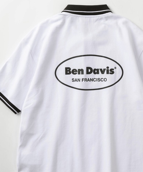 BEN DAVIS(ベンデイビス)の「【BEN DAVIS/ベンデイビス】ビッグシルエット オーバルロゴワンポイント刺繍&バックプリント ポロシャツ/ラガーシャツ/ICE SHOP POLO(ポロシャツ・レディース・ブラック/ホワイト/グリーン/ダークブルー・M/L/XL)」の5枚目の写真