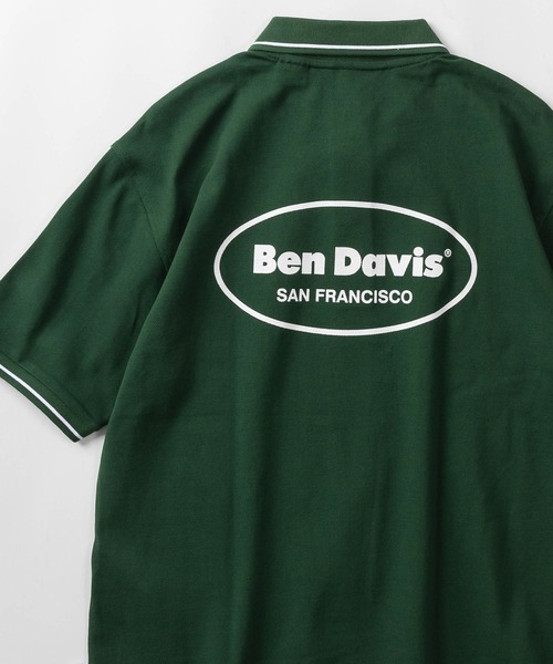 BEN DAVIS(ベンデイビス)の「【BEN DAVIS/ベンデイビス】ビッグシルエット オーバルロゴワンポイント刺繍&バックプリント ポロシャツ/ラガーシャツ/ICE SHOP POLO(ポロシャツ・レディース・ブラック/ホワイト/グリーン/ダークブルー・M/L/XL)」の7枚目の写真