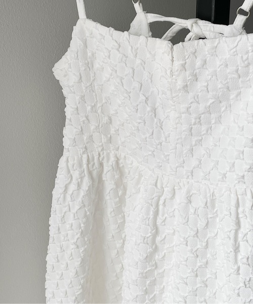 one way（ワンウェイ）の「エンボスキャミワンピース（ワンピース・レディース・オレンジ/ブラック/ホワイト・FREE）」の8枚目の写真