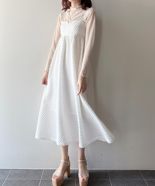 one way（ワンウェイ）の「エンボスキャミワンピース（ワンピース・レディース・オレンジ/ブラック/ホワイト・FREE）」の18枚目の写真