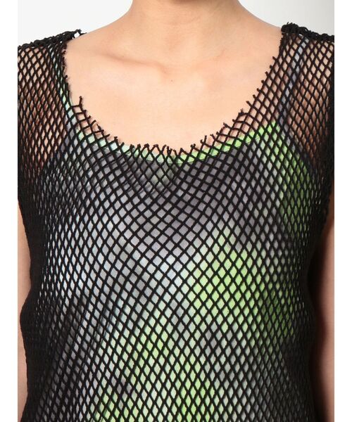 EVRIS（エヴリス）の「バイカラーメッシュミニワンピース（ワンピース・レディース・グリーン/ブルー・FREE）」の18枚目の写真