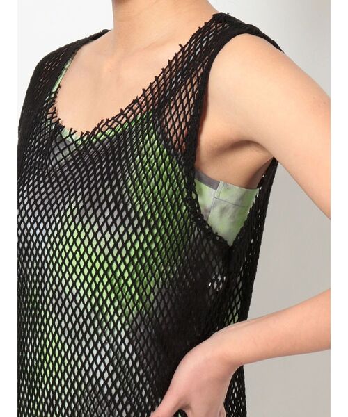 EVRIS（エヴリス）の「バイカラーメッシュミニワンピース（ワンピース・レディース・グリーン/ブルー・FREE）」の19枚目の写真