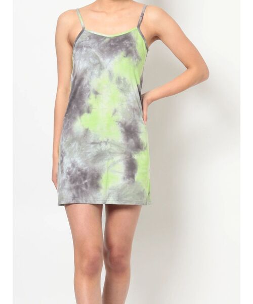 EVRIS（エヴリス）の「バイカラーメッシュミニワンピース（ワンピース・レディース・グリーン/ブルー・FREE）」の21枚目の写真