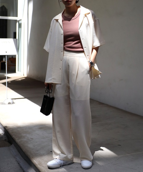 COMMRE（コムル）の「タックイージーパンツ（その他パンツ・レディース・ブラウン系その他/イエロー/アイボリー・FREE）」の13枚目の写真