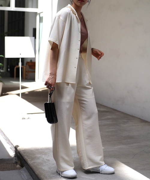 COMMRE（コムル）の「タックイージーパンツ（その他パンツ・レディース・ブラウン系その他/イエロー/アイボリー・FREE）」の14枚目の写真