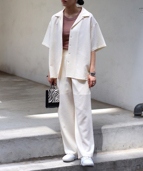 COMMRE（コムル）の「タックイージーパンツ（その他パンツ・レディース・ブラウン系その他/イエロー/アイボリー・FREE）」の16枚目の写真