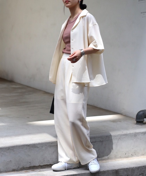 COMMRE（コムル）の「タックイージーパンツ（その他パンツ・レディース・ブラウン系その他/イエロー/アイボリー・FREE）」の17枚目の写真