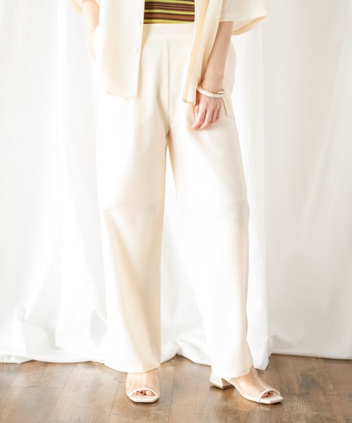COMMRE（コムル）の「タックイージーパンツ（その他パンツ・レディース・ブラウン系その他/イエロー/アイボリー・FREE）」の19枚目の写真