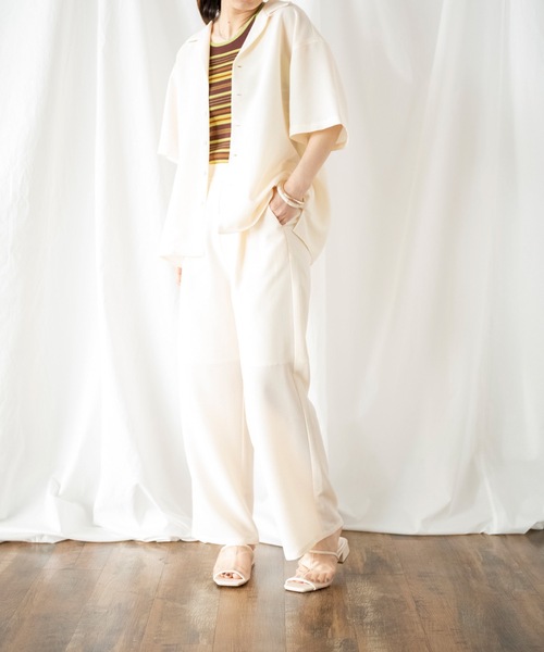 COMMRE（コムル）の「タックイージーパンツ（その他パンツ・レディース・ブラウン系その他/イエロー/アイボリー・FREE）」の20枚目の写真