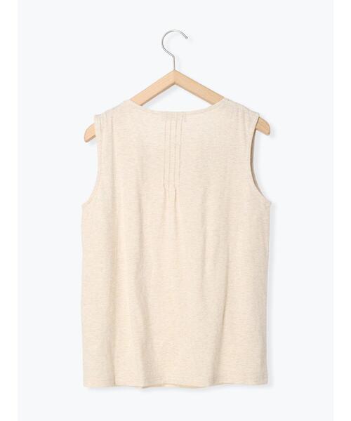 Samansa Mos2(サマンサ モスモス)の「スクエアネックノースリレースカットソー(タンクトップ・レディース・ブラック/オフホワイト/ベージュ・フリ-)」の17枚目の写真