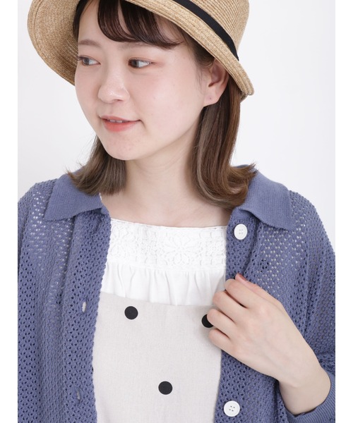 Samansa Mos2(サマンサ モスモス)の「スクエアネックノースリレースカットソー(タンクトップ・レディース・ブラック/オフホワイト/ベージュ・フリ-)」の2枚目の写真