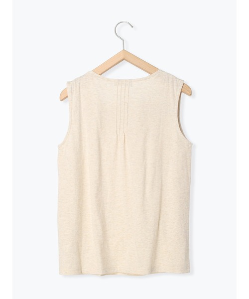 Samansa Mos2(サマンサ モスモス)の「スクエアネックノースリレースカットソー(タンクトップ・レディース・ブラック/オフホワイト/ベージュ・フリ-)」の8枚目の写真