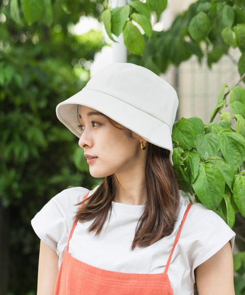 SENSE OF PLACE by URBAN RESEARCH（センスオブプレイスバイアーバンリサーチ）の「コットンツイルリボンバケットハット（キャップ・レディース・ブラック/アイボリー・ONE）」の15枚目の写真