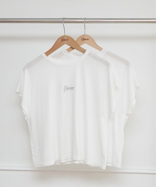 flower（フラワー）の「フラワーロゴティーズ（Tシャツ/カットソー・レディース・ホワイト/ホワイト系その他・FREE）」の18枚目の写真