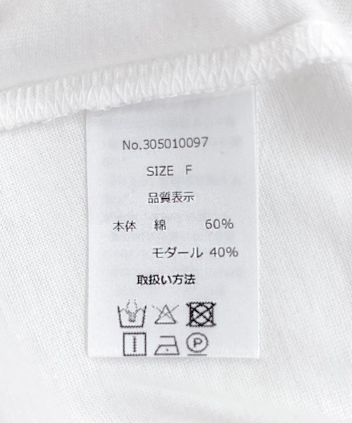 flower（フラワー）の「フラワーロゴティーズ（Tシャツ/カットソー・レディース・ホワイト/ホワイト系その他・FREE）」の5枚目の写真