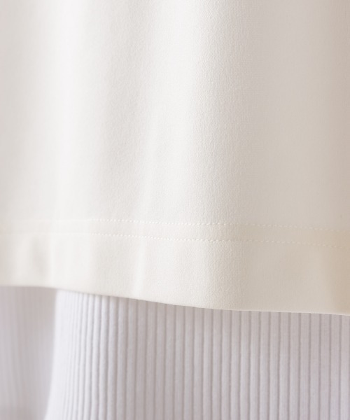 OMNES（オムネス）の「梨地Vネックベストリブタンクセット（ベスト・レディース・モカ/ブラック/アイボリー/ブルー・FREE）」の6枚目の写真