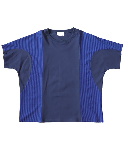 antiqua（アンティカ）の「綿100％ストライプ切り替えTシャツ（Tシャツ/カットソー・レディース・ネイビー/ブラック・FREE）」の20枚目の写真