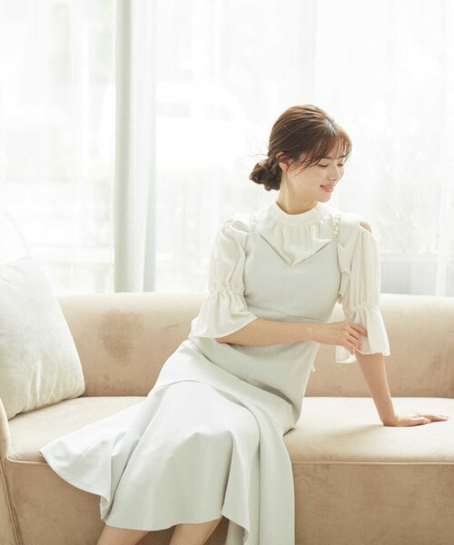 PROPORTION BODY DRESSING(プロポーションボディドレッシング)の「オープンショルダーリボンブラウス / 1213110902(シャツ/ブラウス・レディース・ブルー/ブラック/ホワイト系その他・SMALL/MEDIUM)」の14枚目の写真