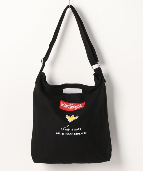 （What it isNt）ART BY MARKGONZALES（ワットイットイズント）の「What it isNt キャンバス ショルダー トート バッグ 【（What it isNt）ART BY MARKGONZALES / (ワットイットイズント) アートバイ マークゴンザレス 】（ショルダーバッグ・レディース・ホワイト系5/ブラック系5/ホワイト系2/ホワイト系3/ホワイト系1/ホワイト系4・FREE）」の14枚目の写真