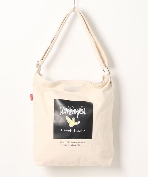 （What it isNt）ART BY MARKGONZALES（ワットイットイズント）の「What it isNt キャンバス ショルダー トート バッグ 【（What it isNt）ART BY MARKGONZALES / (ワットイットイズント) アートバイ マークゴンザレス 】（ショルダーバッグ・レディース・ホワイト系5/ブラック系5/ホワイト系2/ホワイト系3/ホワイト系1/ホワイト系4・FREE）」の15枚目の写真