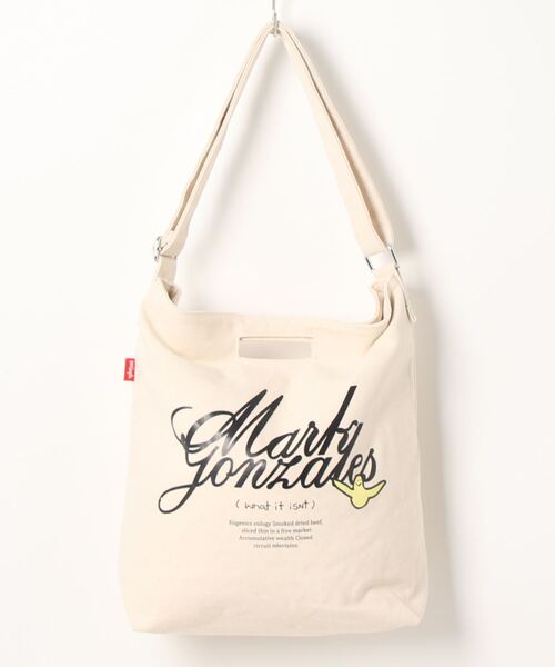 （What it isNt）ART BY MARKGONZALES（ワットイットイズント）の「What it isNt キャンバス ショルダー トート バッグ 【（What it isNt）ART BY MARKGONZALES / (ワットイットイズント) アートバイ マークゴンザレス 】（ショルダーバッグ・レディース・ホワイト系5/ブラック系5/ホワイト系2/ホワイト系3/ホワイト系1/ホワイト系4・FREE）」の17枚目の写真