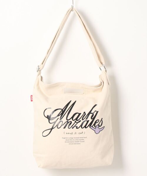 （What it isNt）ART BY MARKGONZALES（ワットイットイズント）の「What it isNt キャンバス ショルダー トート バッグ 【（What it isNt）ART BY MARKGONZALES / (ワットイットイズント) アートバイ マークゴンザレス 】（ショルダーバッグ・レディース・ホワイト系5/ブラック系5/ホワイト系2/ホワイト系3/ホワイト系1/ホワイト系4・FREE）」の18枚目の写真