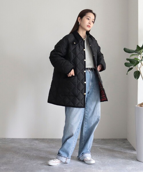 Traditional Weatherwear（トラディショナルウェザーウェア）の「【別注】【Traditional Weatherwear/トラディショナルウェザーウエア】WAVERLY TWW（ブルゾン・レディース・ブラック・36/34）」の19枚目の写真