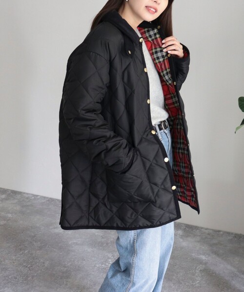 Traditional Weatherwear（トラディショナルウェザーウェア）の「【別注】【Traditional Weatherwear/トラディショナルウェザーウエア】WAVERLY TWW（ブルゾン・レディース・ブラック・36/34）」の16枚目の写真