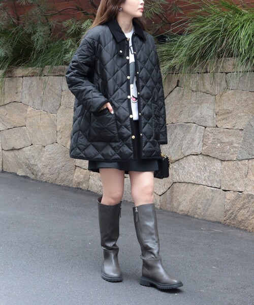 Traditional Weatherwear（トラディショナルウェザーウェア）の「【別注】【Traditional Weatherwear/トラディショナルウェザーウエア】WAVERLY TWW（ブルゾン・レディース・ブラック・36/34）」の20枚目の写真