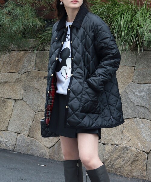 Traditional Weatherwear（トラディショナルウェザーウェア）の「【別注】【Traditional Weatherwear/トラディショナルウェザーウエア】WAVERLY TWW（ブルゾン・レディース・ブラック・36/34）」の21枚目の写真