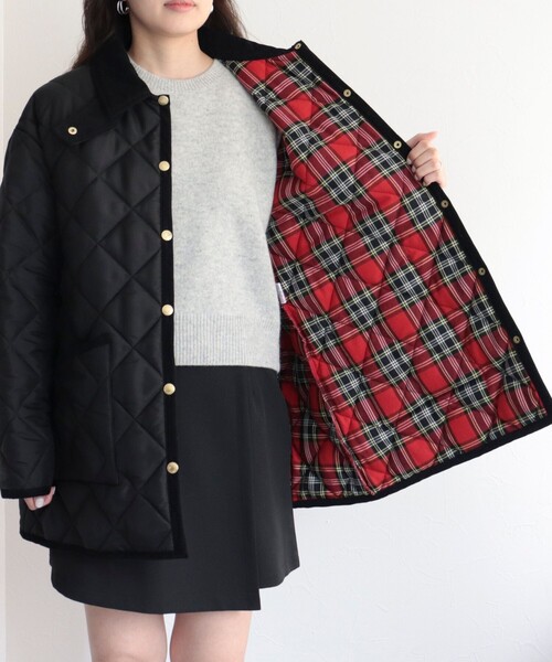 Traditional Weatherwear（トラディショナルウェザーウェア）の「【別注】【Traditional Weatherwear/トラディショナルウェザーウエア】WAVERLY TWW（ブルゾン・レディース・ブラック・36/34）」の3枚目の写真