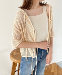 LOWRYS FARM | ２ＷＡＹメッシュリボン５分袖　963728(Tシャツ/カットソー)